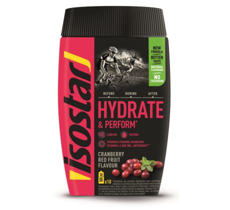 ISOSTAR 400G PRÁŠOK HYDRATE - CRANBERRY - PERFORM ANTIOXIDANT